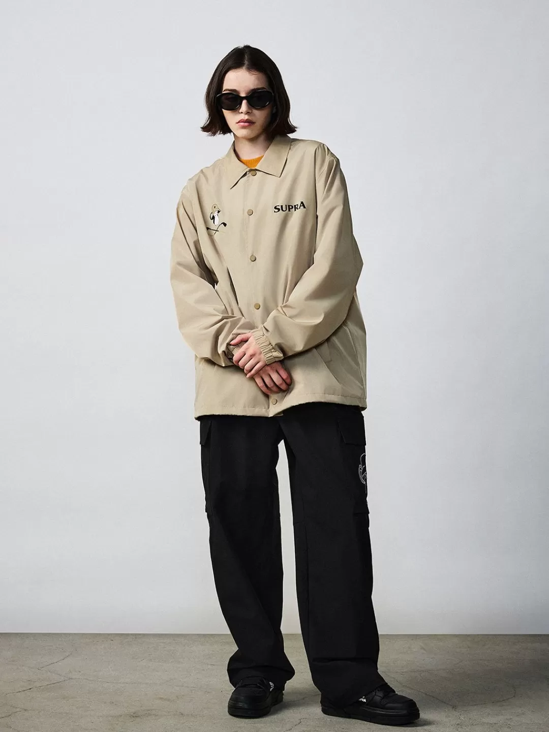 BAYC Back Graphic Woven Coach Jacket^Supra Online