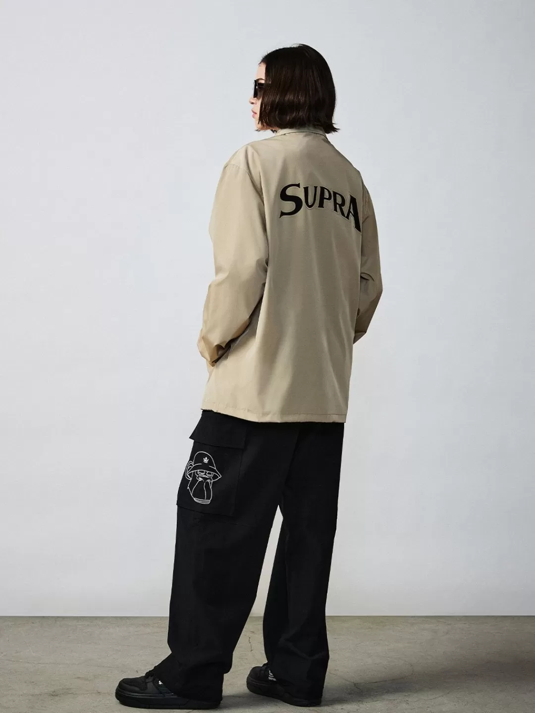 BAYC Back Graphic Woven Coach Jacket^Supra Online