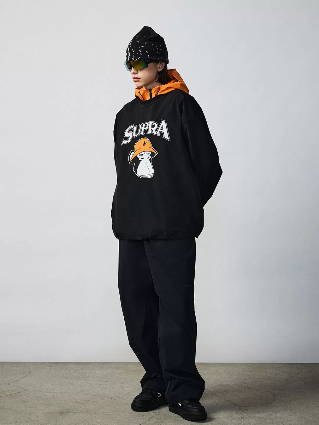 BAYC BIG GRAPHIC OVER FIT WOVEN PISTE^Supra Best Sale