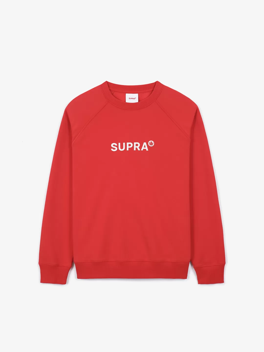 ESSENTIAL BASIC SMALL LOGO RAGLAN OVER FIT SWEATSHIRT^Supra Best Sale