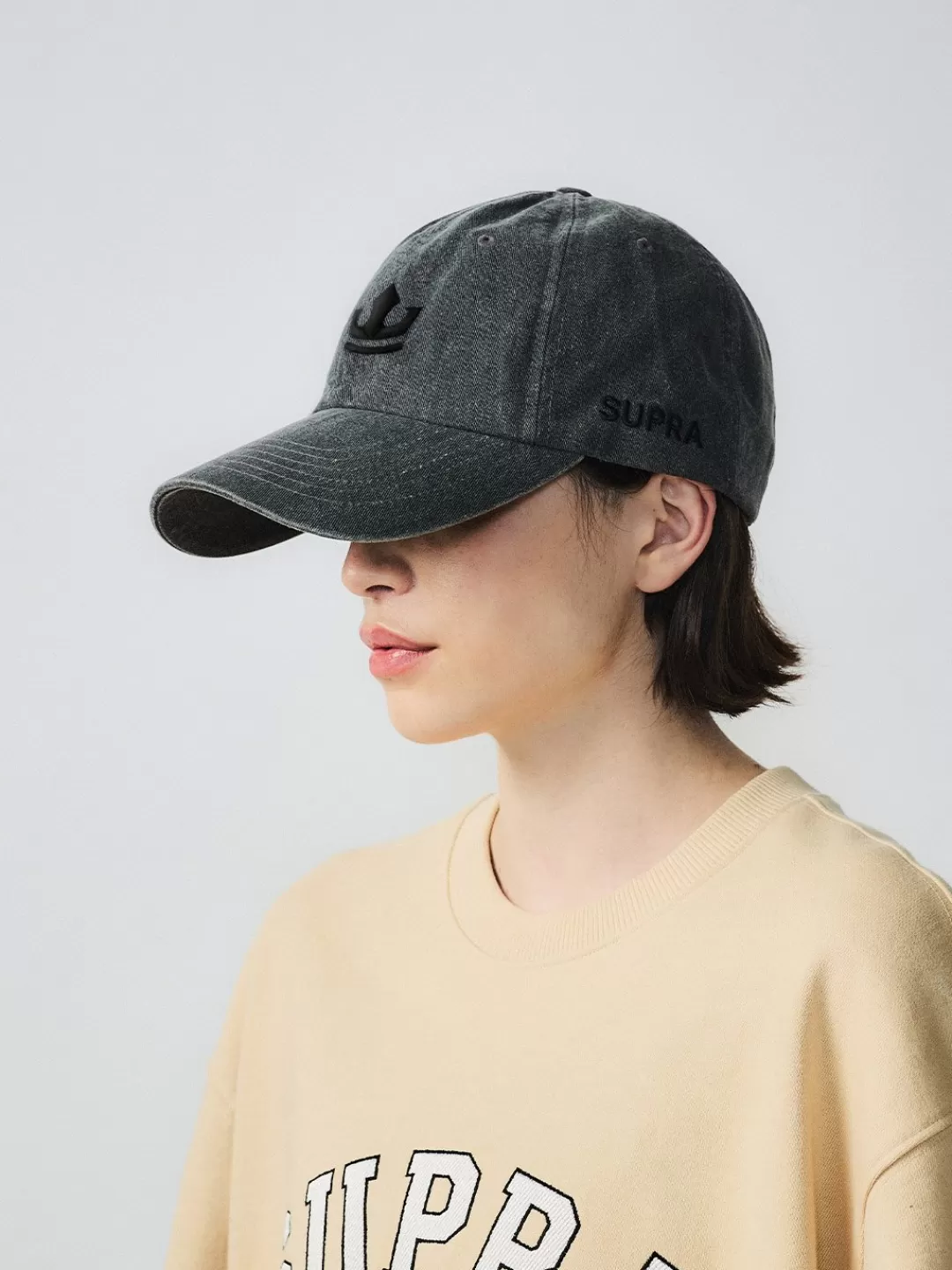 ESSENTIAL UNSTRUCTURED CROWN LOGO CAP^Supra Shop