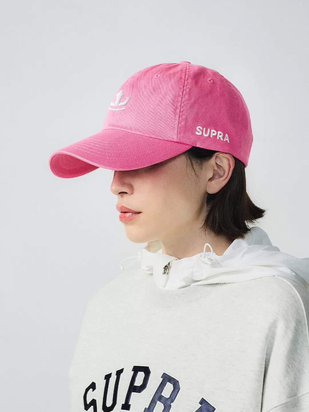 ESSENTIAL UNSTRUCTURED CROWN LOGO CAP^Supra Best