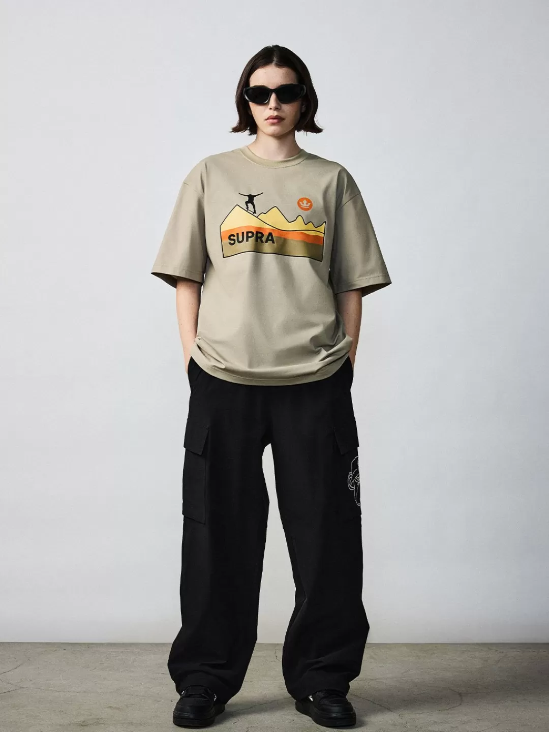 Pocket BAYC Graphic Semi-wide Woven Pants^Supra Shop