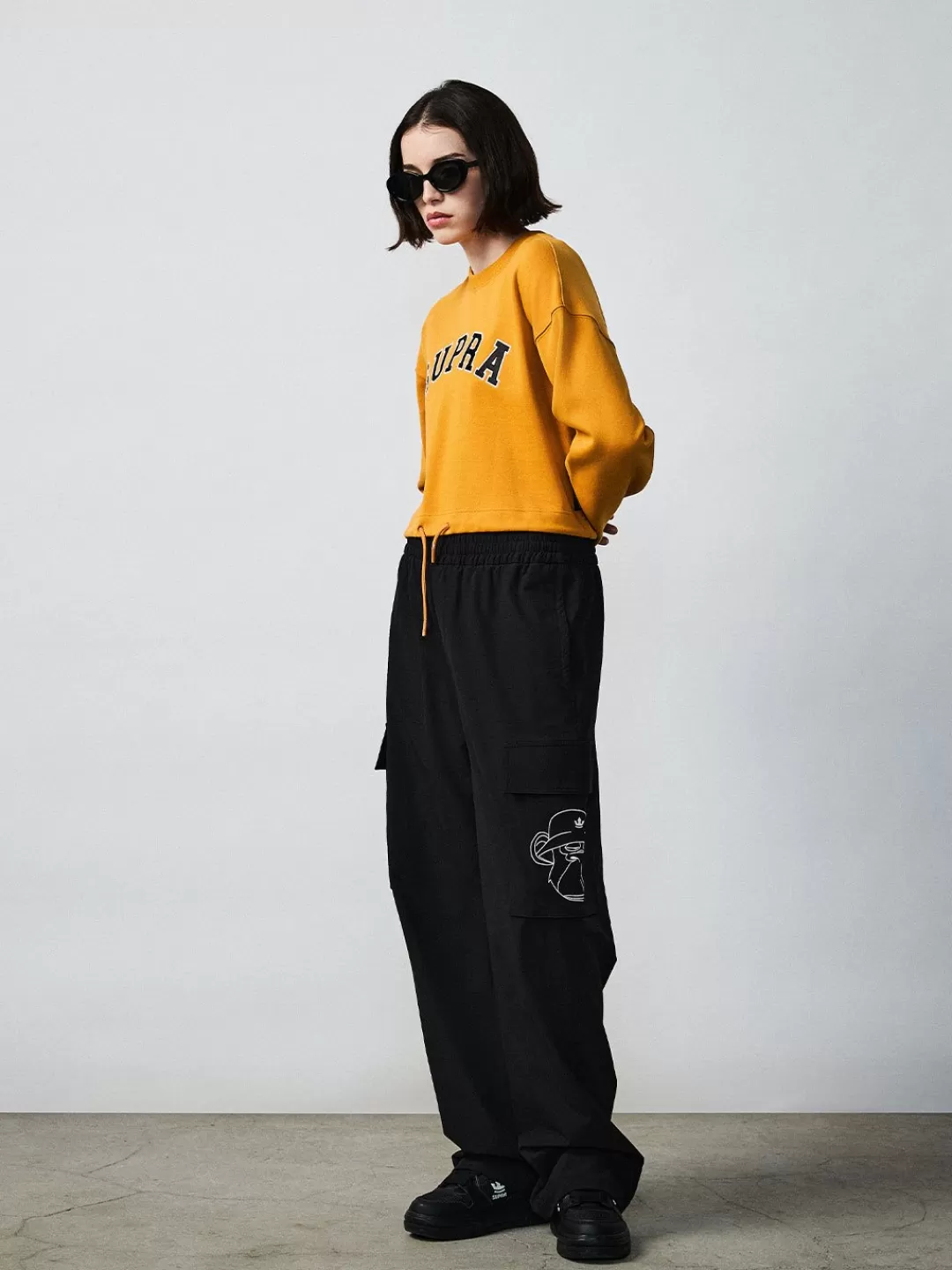 Pocket BAYC Graphic Semi-wide Woven Pants^Supra Shop