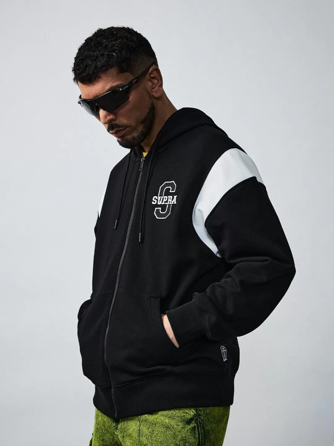 VARSITY ARCH LOGO ZIP UP HOODIE^Supra Store